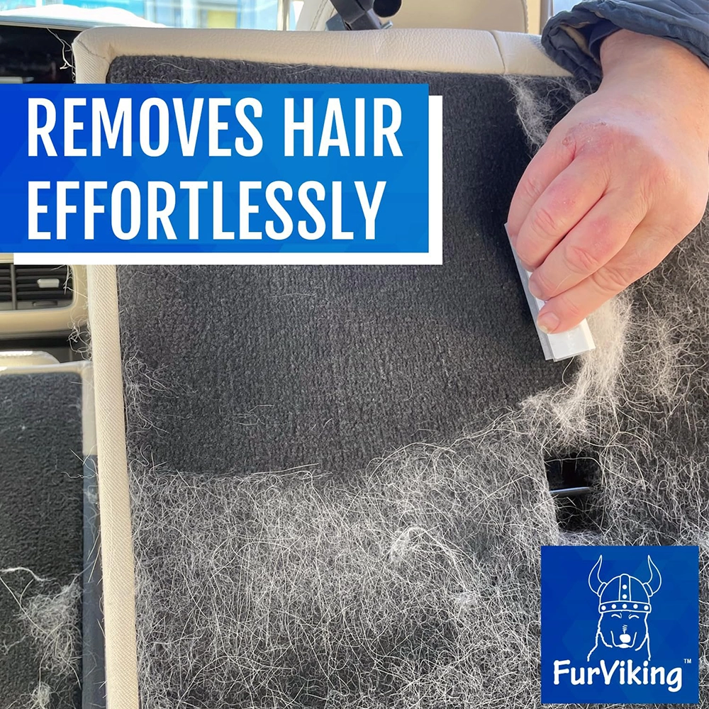Furviking fur remover in the cartrunk or car seat