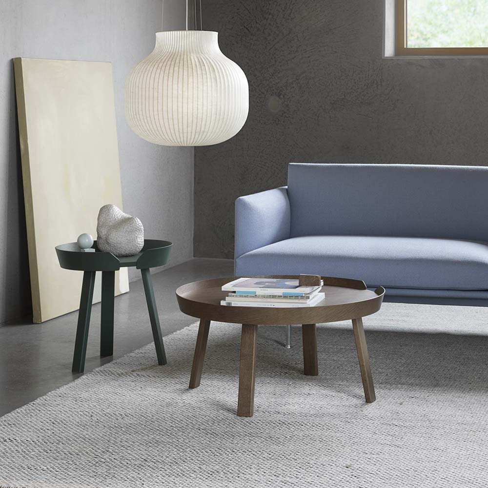 Around Soffbord Large Ø 72 Stained dark brown - Designfynd/Skyltex* - Muuto