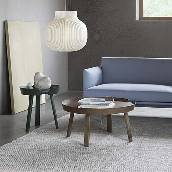 Around Soffbord Large Ø 72 Stained dark brown - Designfynd/Skyltex* - Muuto