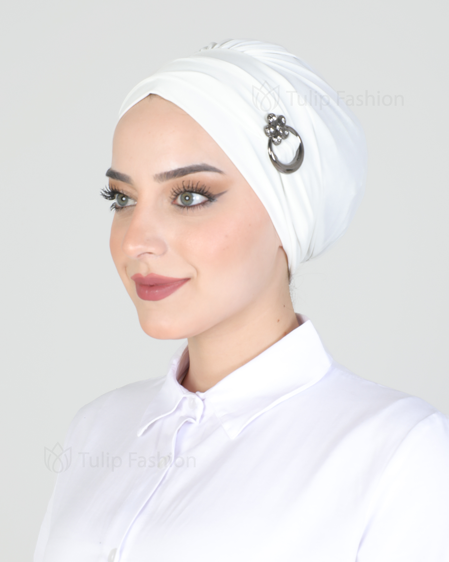 Turban - Noor - Vit