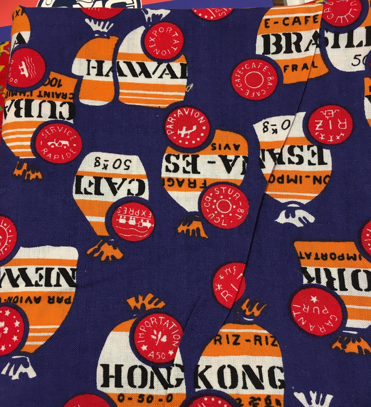Vintage Poplin Lilamönstrad STUV 1,1m
