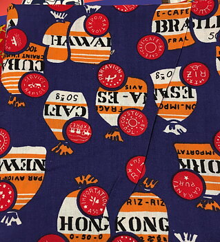 Vintage Poplin Lilamönstrad STUV 1,1m