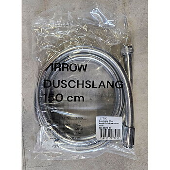 Duschslang Silver 150 cm (plastpåseförpackad)