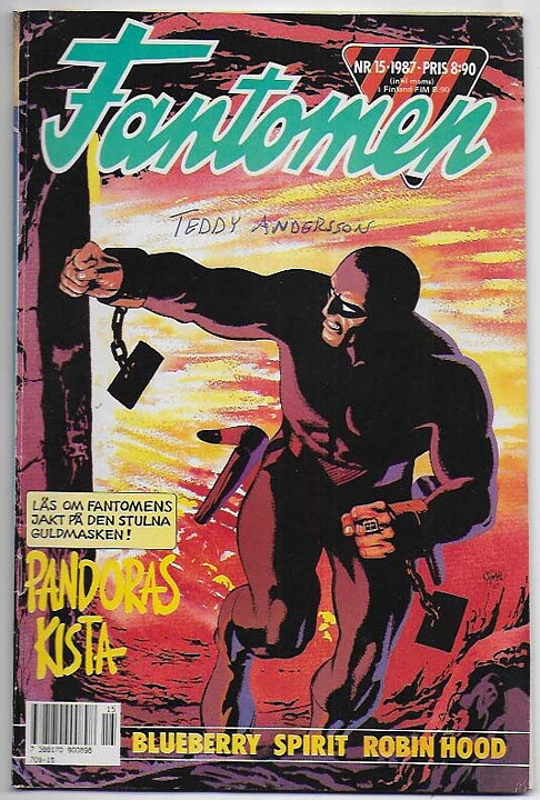 Fantomen 1987 Nr 15 VG Namnteckning