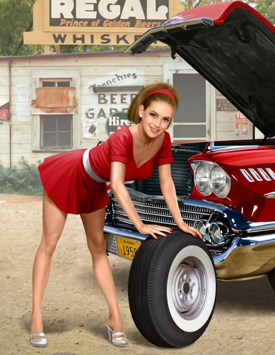 Pin-up serie, Ett kort stopp, kit 3, 1/24