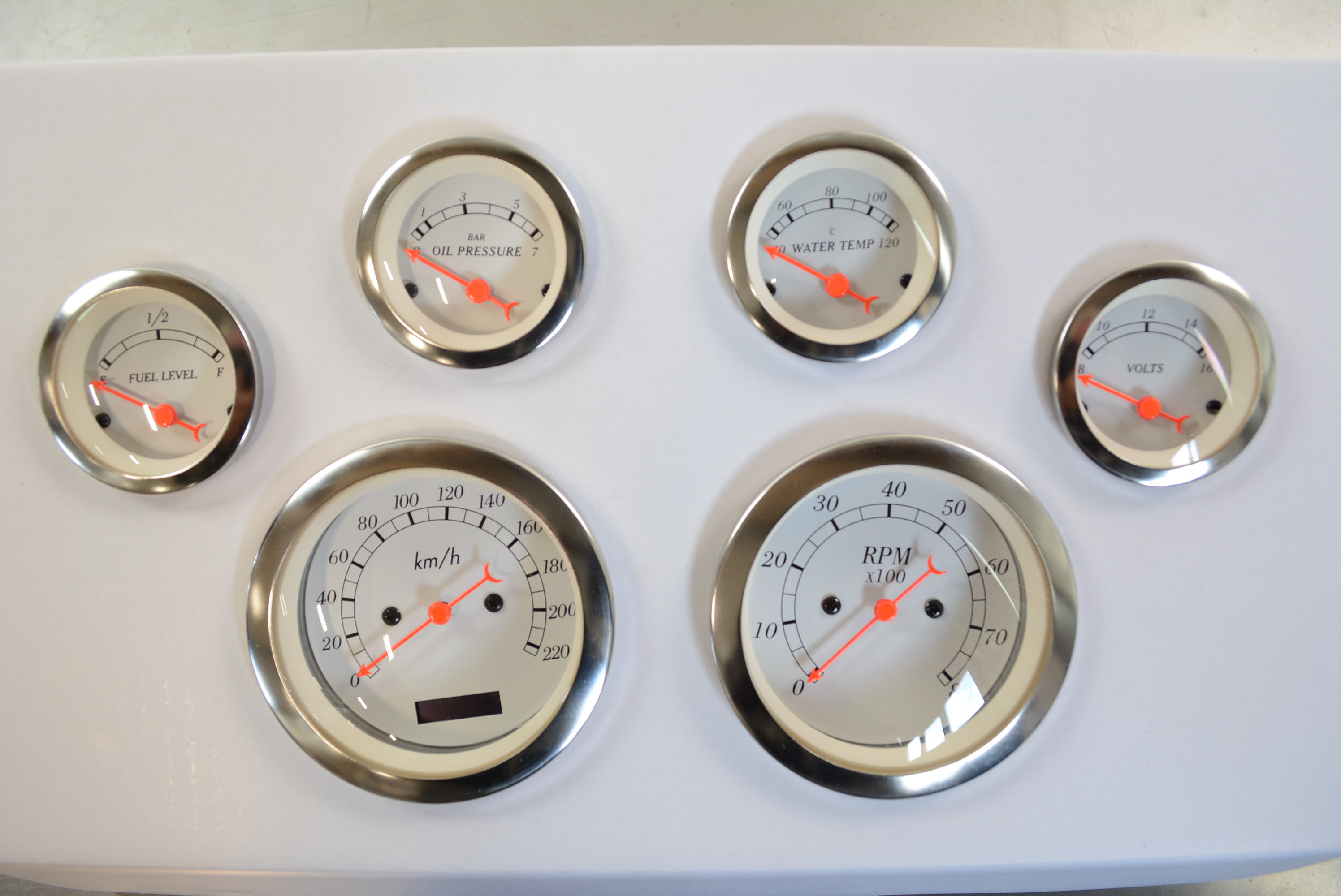 Gauges 6 pc km/°C White