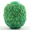  グナー・ニールンド  緑のハリネズミ模様の花瓶 （小）Vase 1936年  12cm (2)