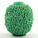 Gunnar Nylund (1936) Green Hedgehog Vase 12 cm (2)