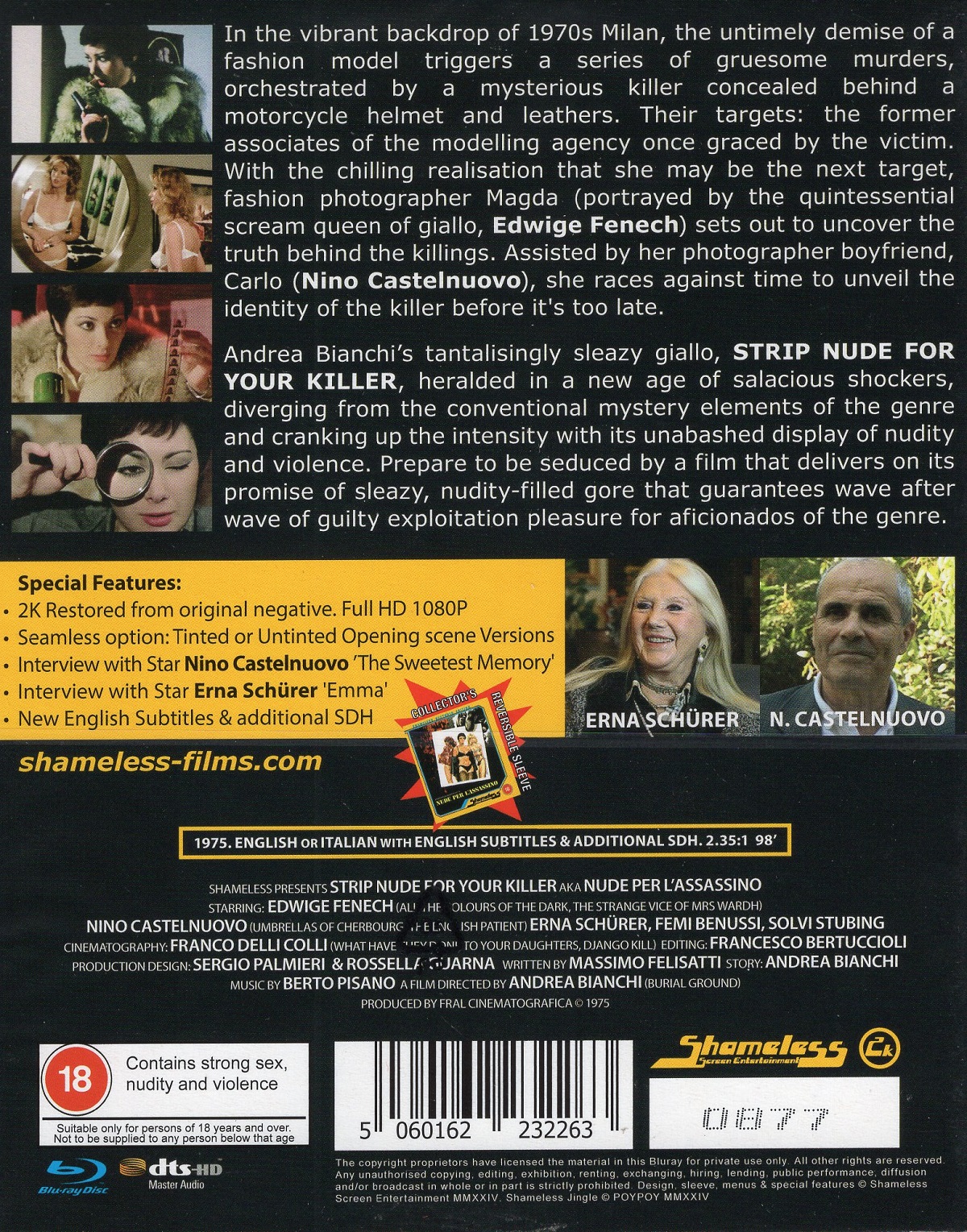 Strip Nude For Your Killer (Limited Edition) (ej svensk text) (Blu-ray) - 2