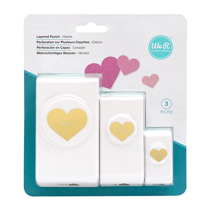 We R Memory Keepers Layering Punch - Hearts 
