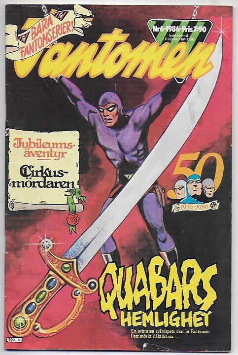 Fantomen 1986 Nr 6 VG