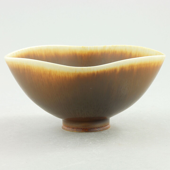 ベルント・フリーベリ  一点もの  茶色のボウル  Bowl  (12cm)  1973年