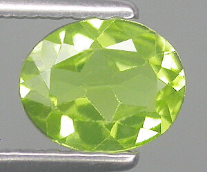 Piedra preciosa peridoto, ovalada 6x5 mm calibrada, peridoto natural de primera calidad
