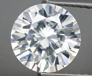 Diamante blanco VVS2 H redondo natural genuino de 0,04 ct de 2,1 mm