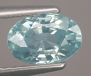 Impresionante piedra preciosa de circón azul natural con brillo superior de 1,17 ct