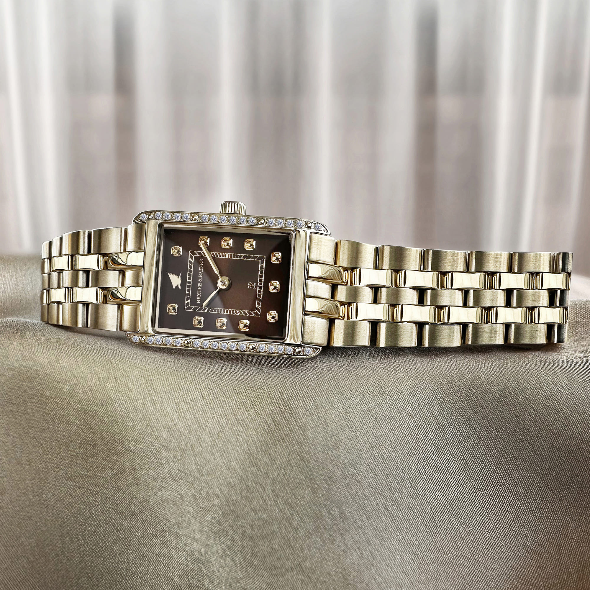 H&B Gala Pavé, Gold & Brown - 7