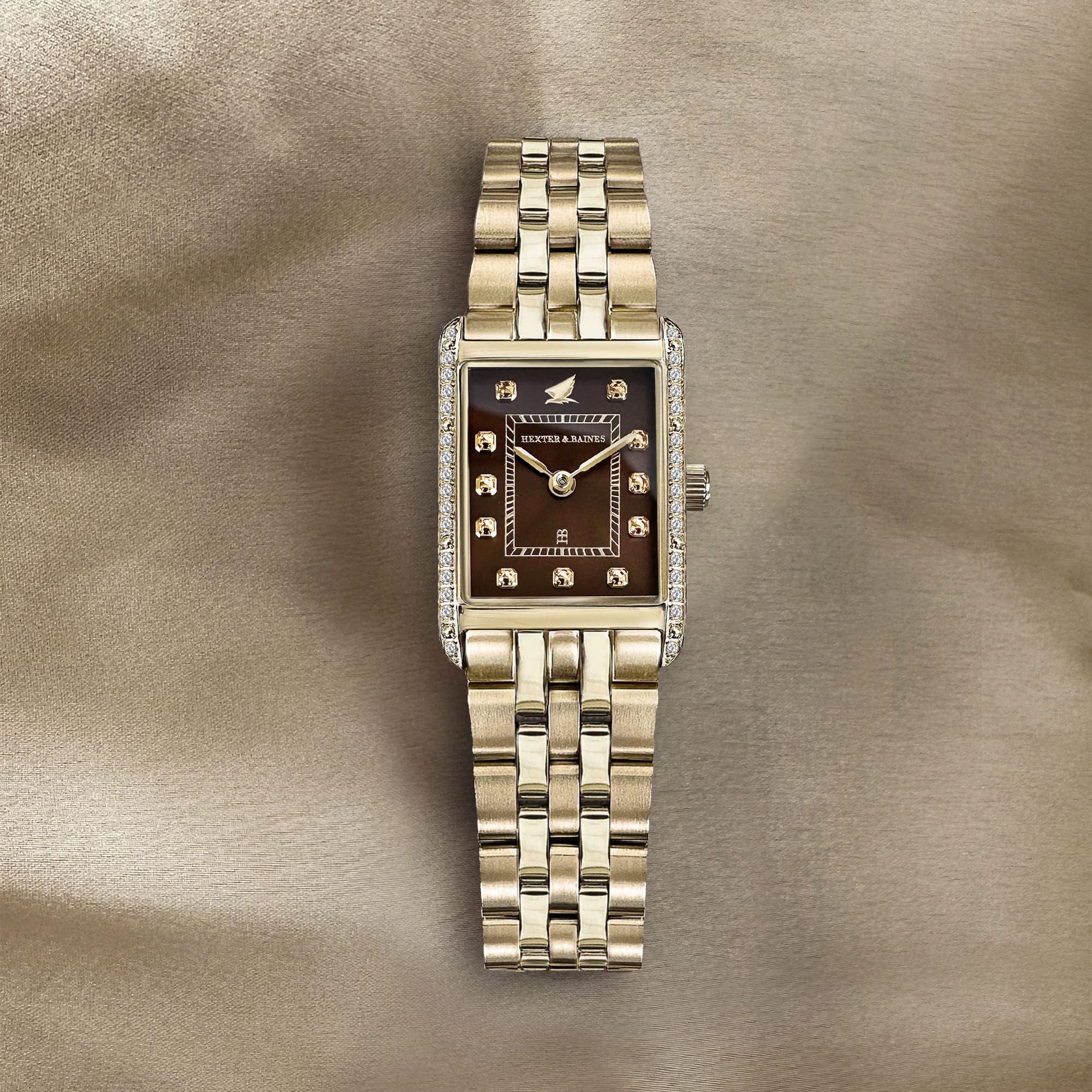 H&B Gala Pavé, Gold & Brown - 11