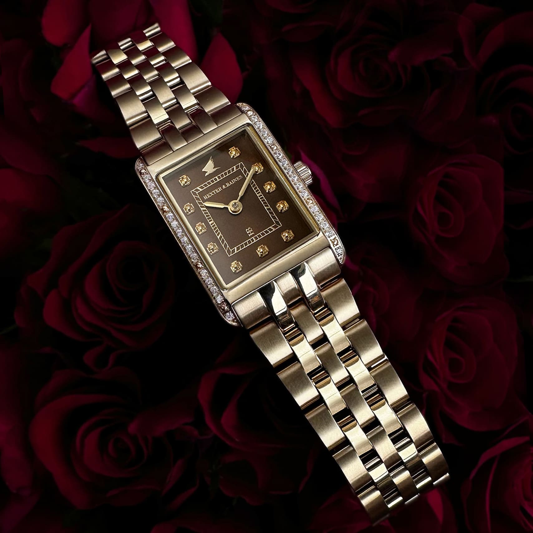 H&B Gala Pavé, Gold & Brown - 6