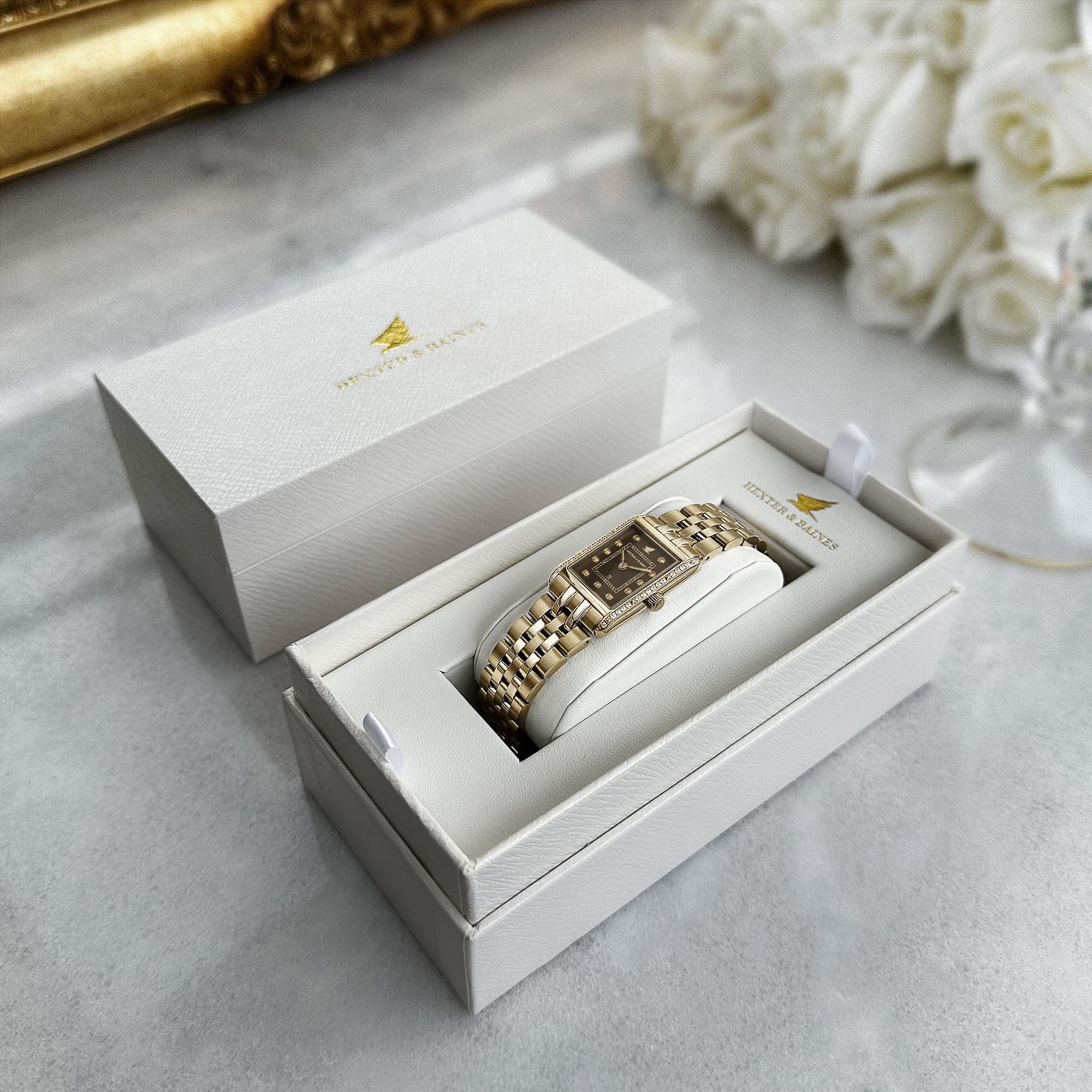 H&B Gala Pavé, Gold & Brown - 12