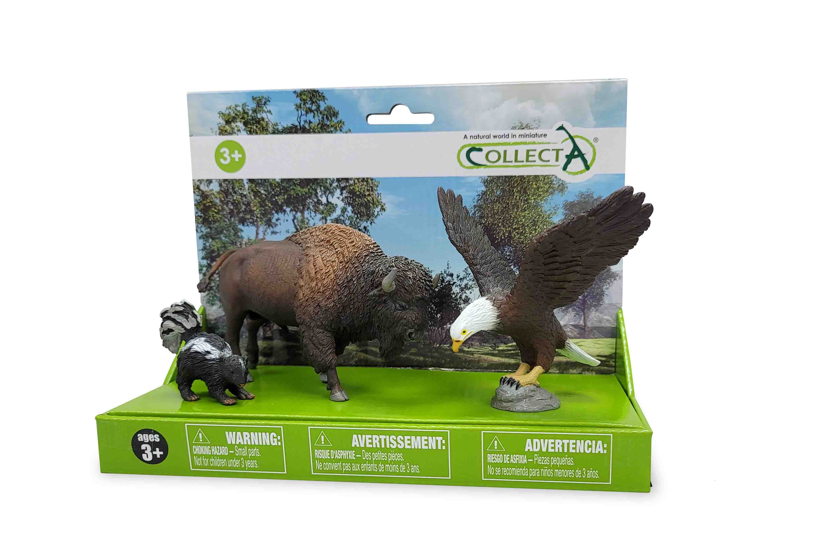 CollectA - Wildlife Nordamerika 3st i presentbox - Zoologishoppen