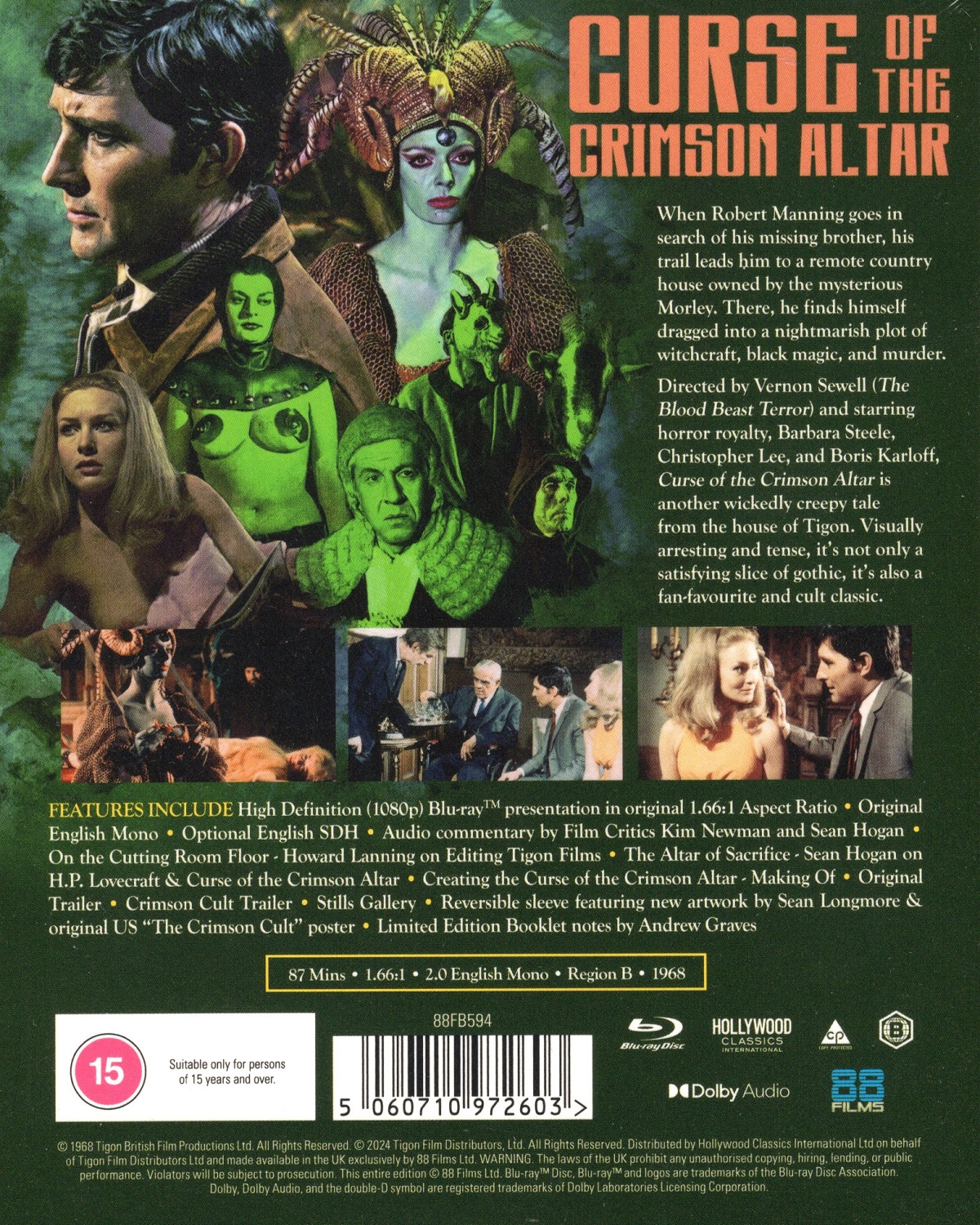 The Curse Of The Crimson Altar (Limited Edition) (ej svensk text) (Blu-ray) - 2
