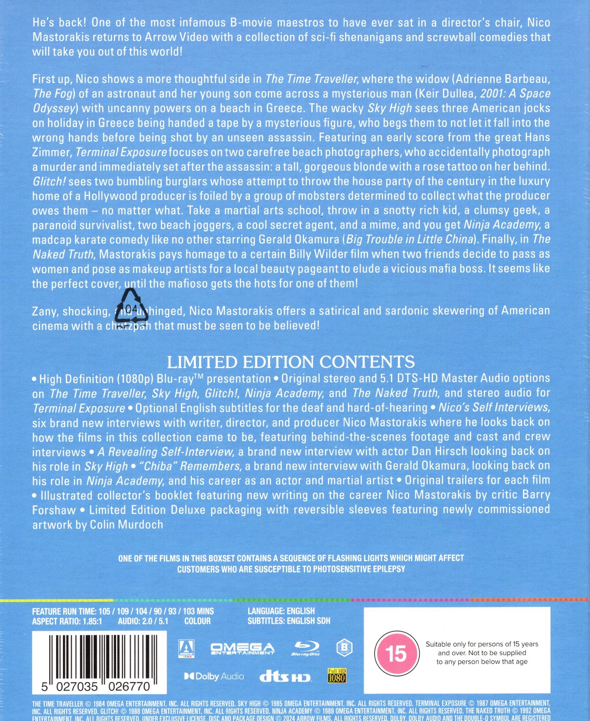 The Nico Mastorakis Collection (Limited Edition) (ej svensk text) (Blu-Ray) - 2