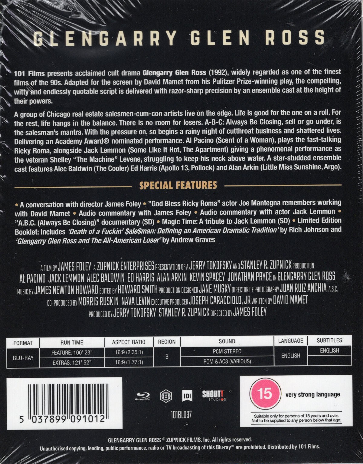 Glengarry Glen Ross (Limited Edition) (ej svensk text) (Blu-ray) - 2