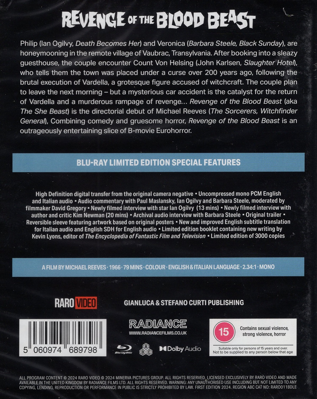 Revenge of the Blood Beast (Limited Edition) (ej svensk text) (Blu-ray) - 2