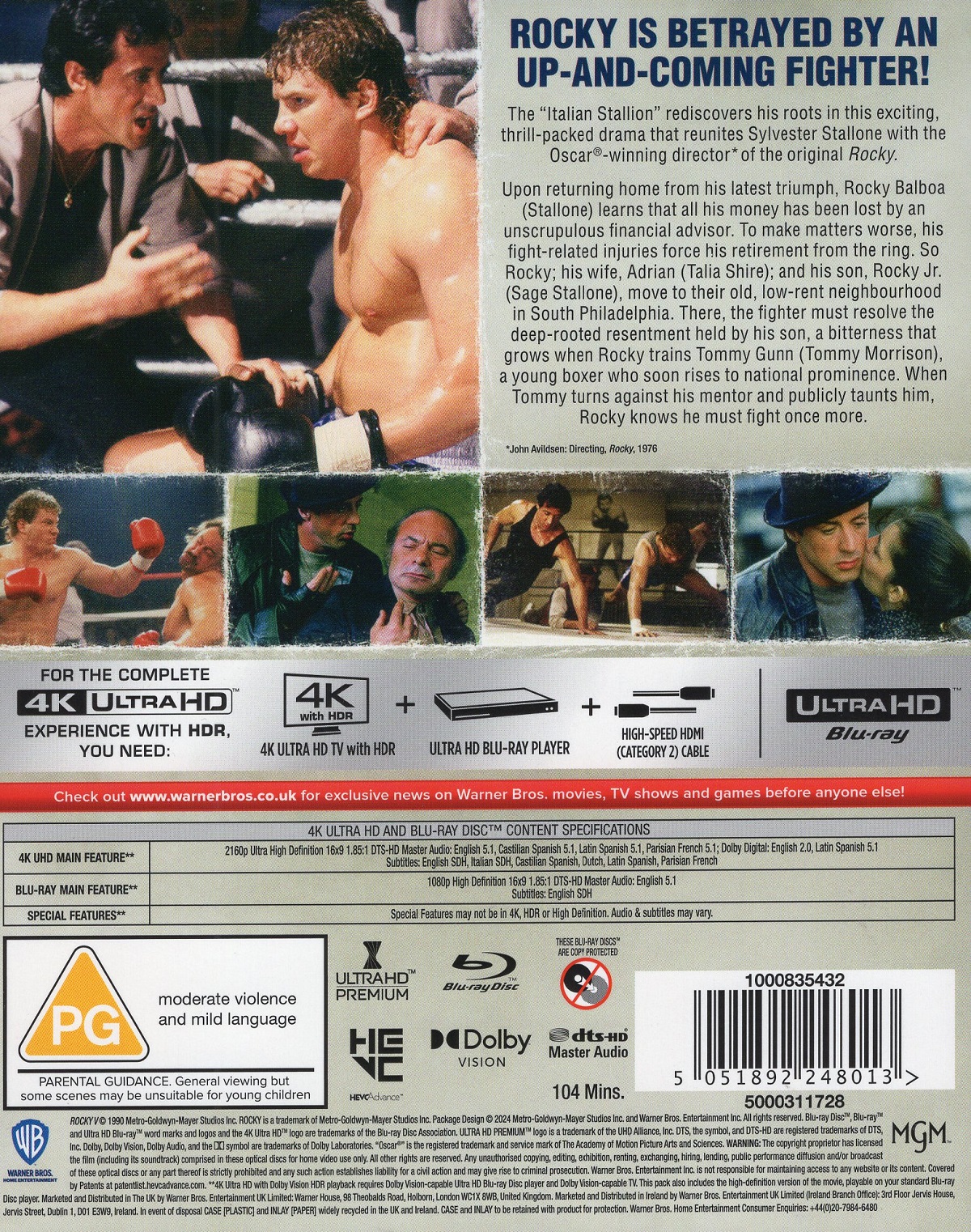Rocky V (ej svensk text) (4K Ultra HD + Blu-ray) - 2