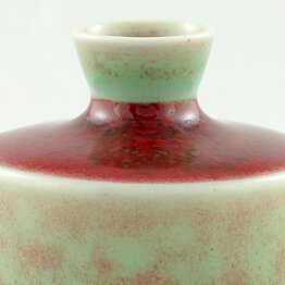 ベルント・フリーベリ  一点もの  青緑/赤茶色のベース  4.5cm  1965年