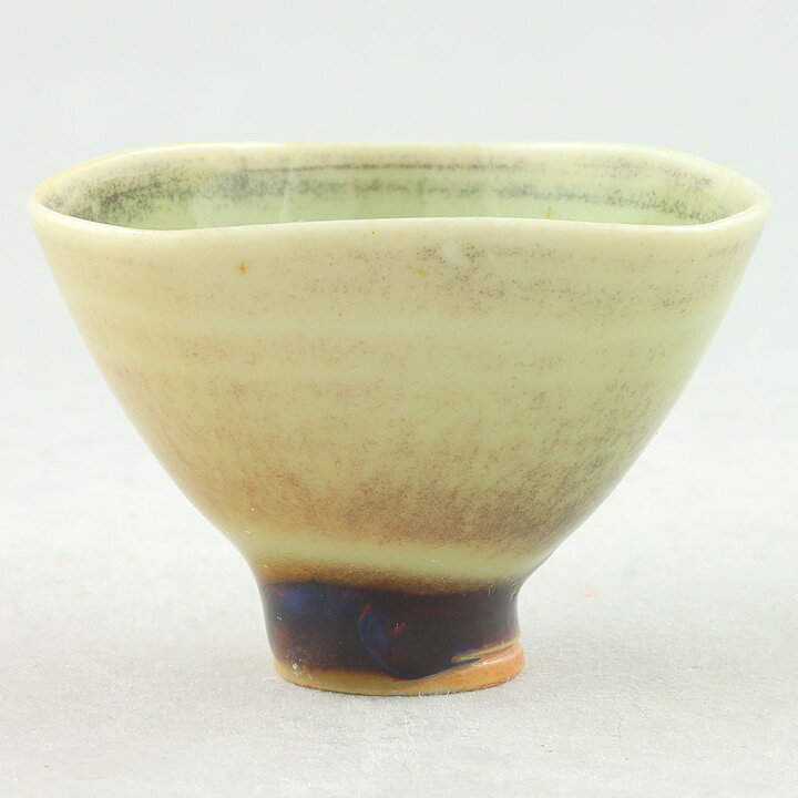 ベルント・フリーベリ  一点もの  青緑/赤茶色のボウル  三角形  4,5cm  1960年代