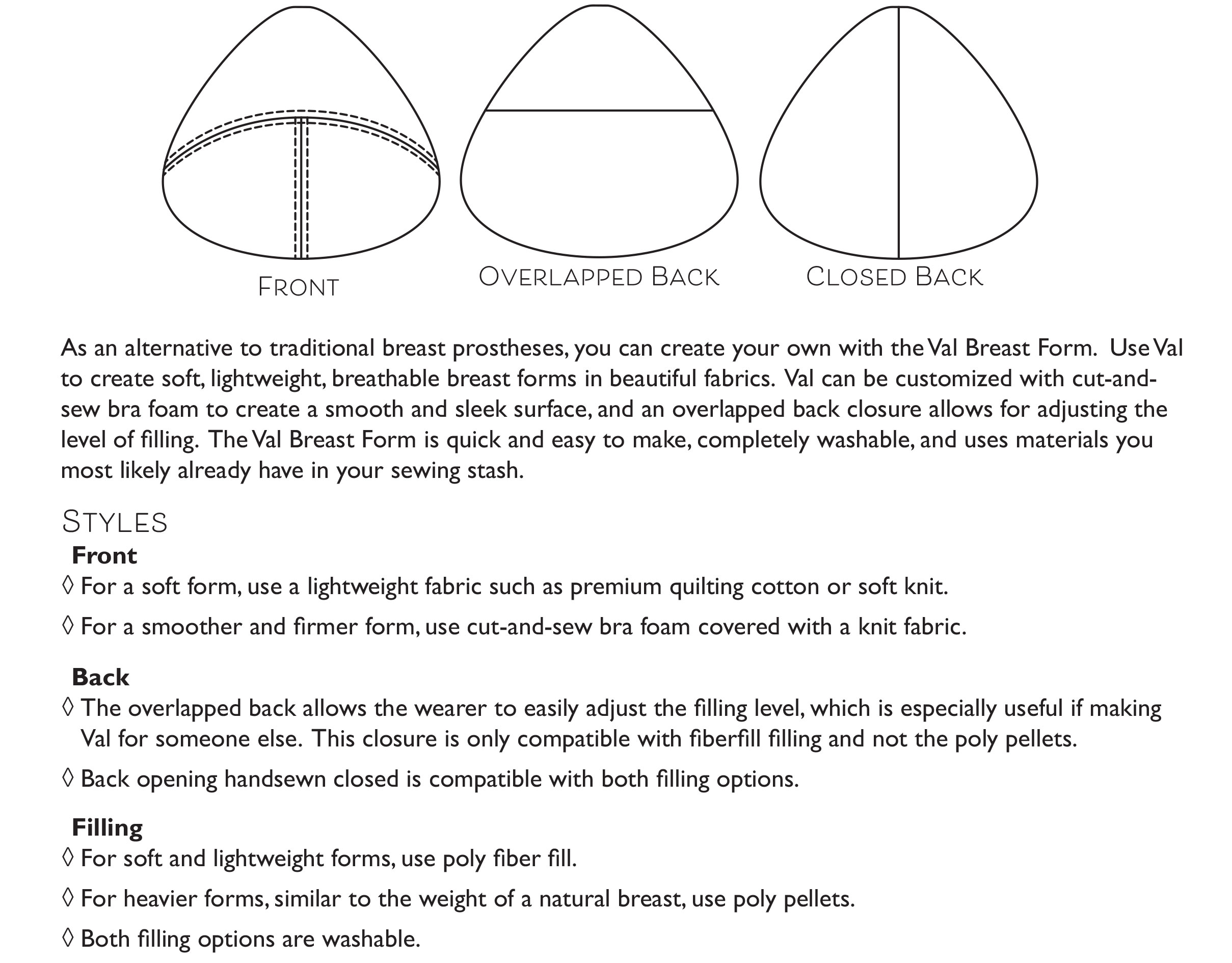 Mönster Val Breast form - PDF - 2