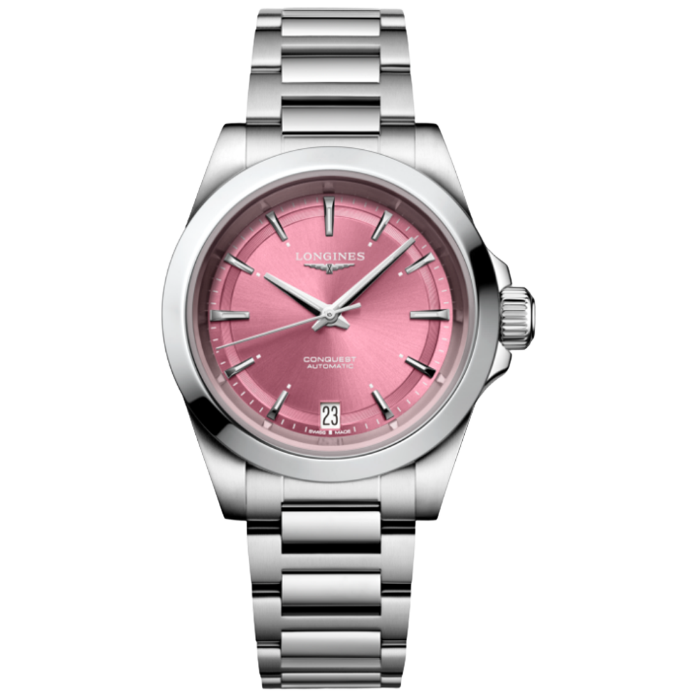 L3.430.4.99.6 Longines Conquest ljusrosa 34 