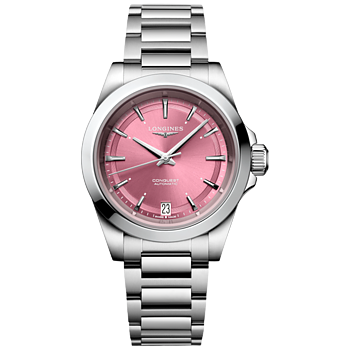 L3.430.4.99.6 Longines Conquest ljusrosa 34 