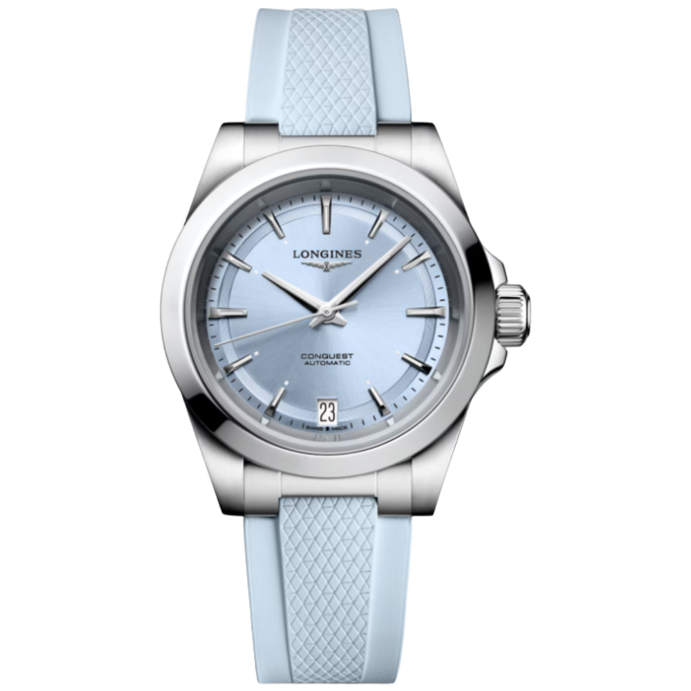 L3.430.4.92.9 Longines Conquest ljsublå 34 