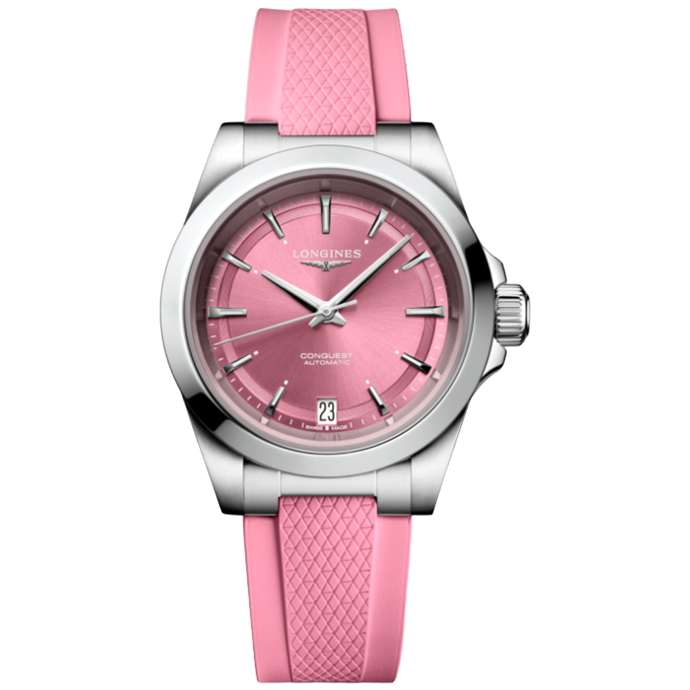 L3.430.4.99.9 Longines Conquest ljusrosa 34 