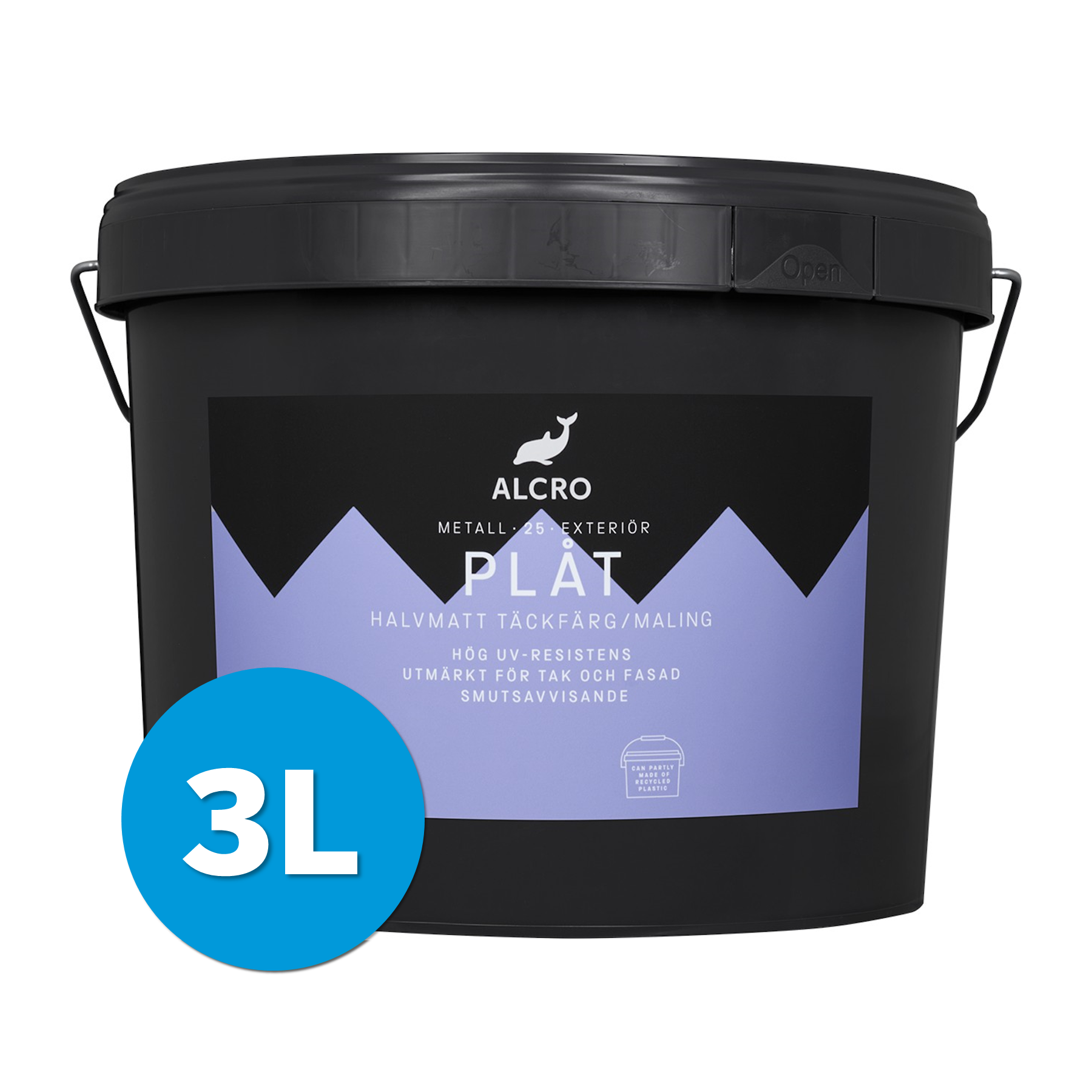 Plåt Täckfärg Fasad & Tak 3L