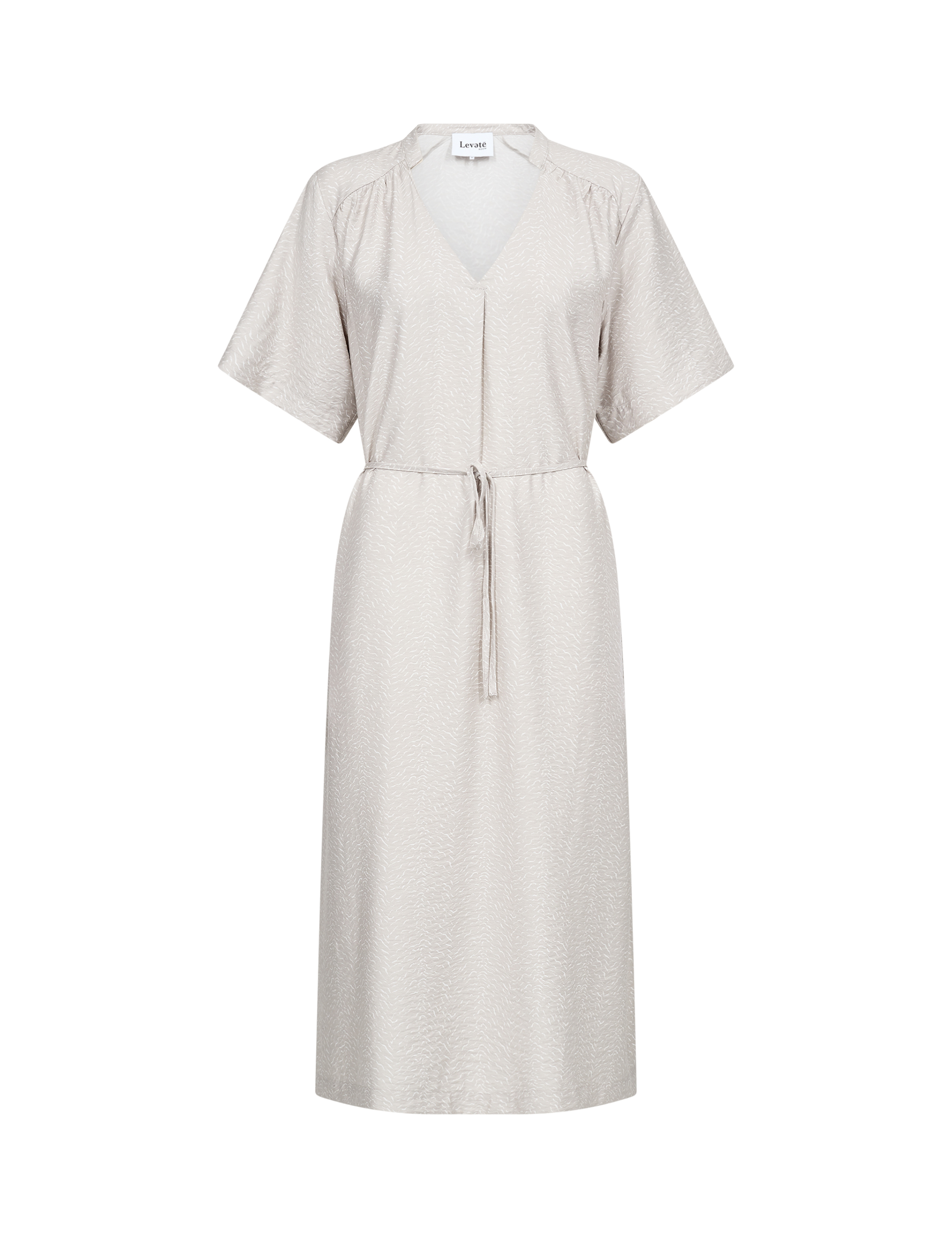 Leveté Room - Hannia 2 Dress Silver Cloud Combi - 6