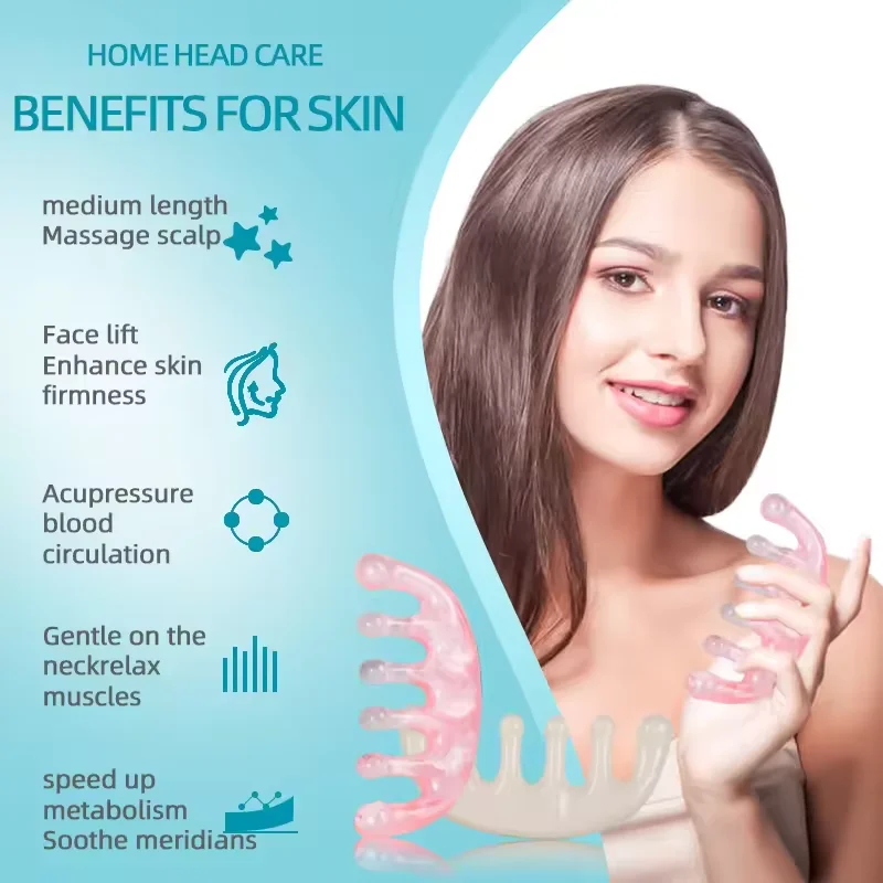 Gua sha kam - massage voor de hoofdhuid - 3