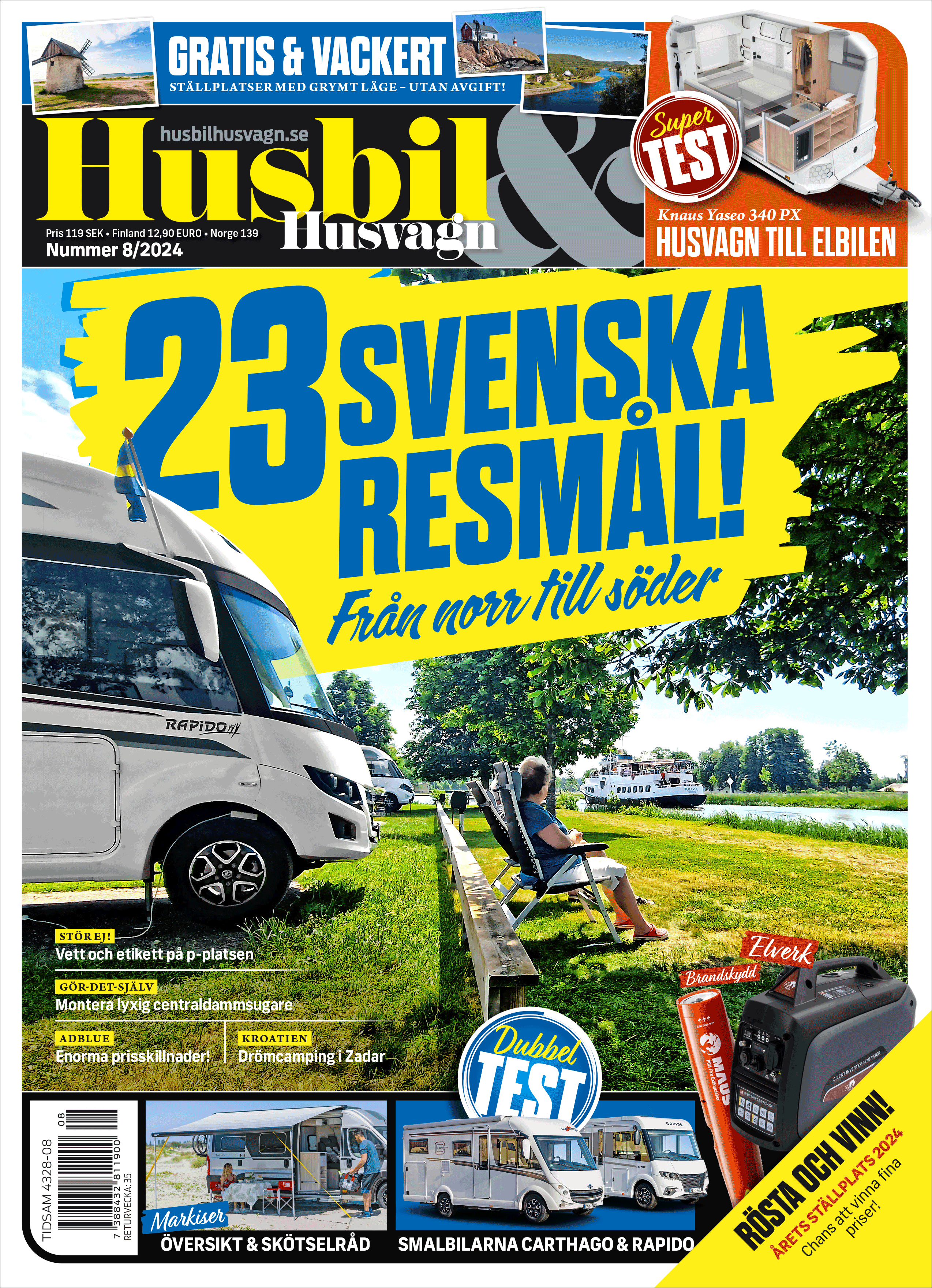Husbil & Husvagn 8.2024 med Kryssbilaga