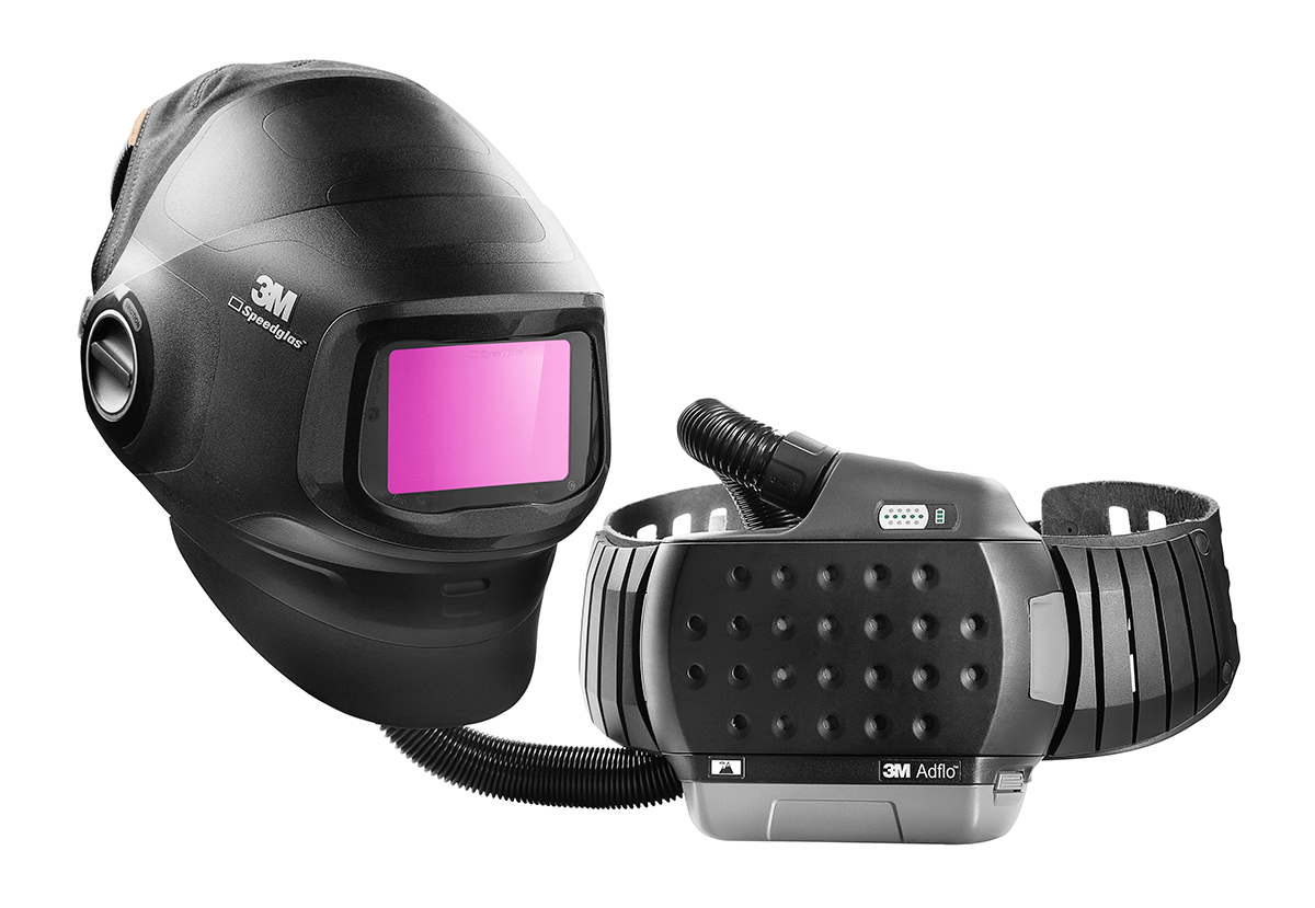 3M™ Speedglas™ G5-01 Svetshjälm, med svetsglas G5-01/03VC med 3M™ Adflo™ PAPR-system, 617830 - 2