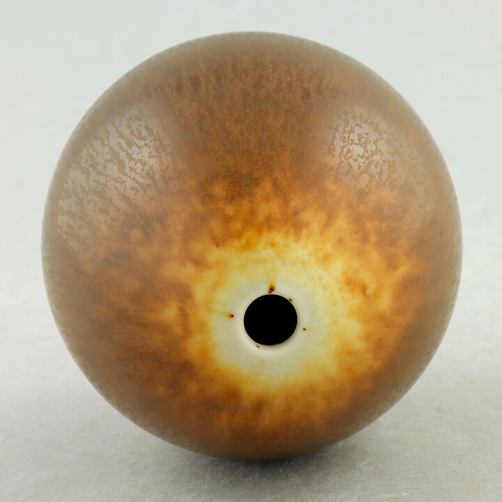 Berndt Friberg (1979) Unique Brown Haresfur Vase 8 cm