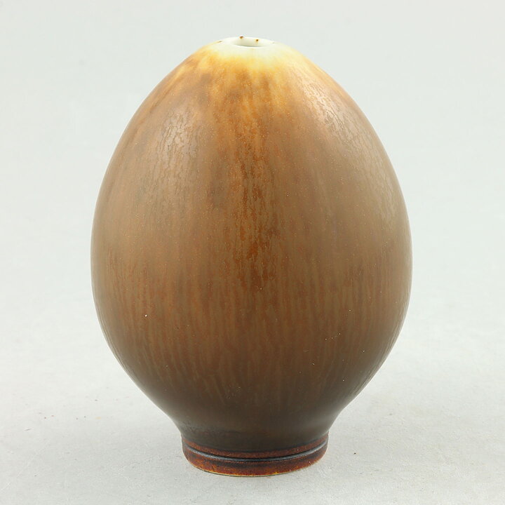 Berndt Friberg (1979) Unique Brown Haresfur Vase 8 cm