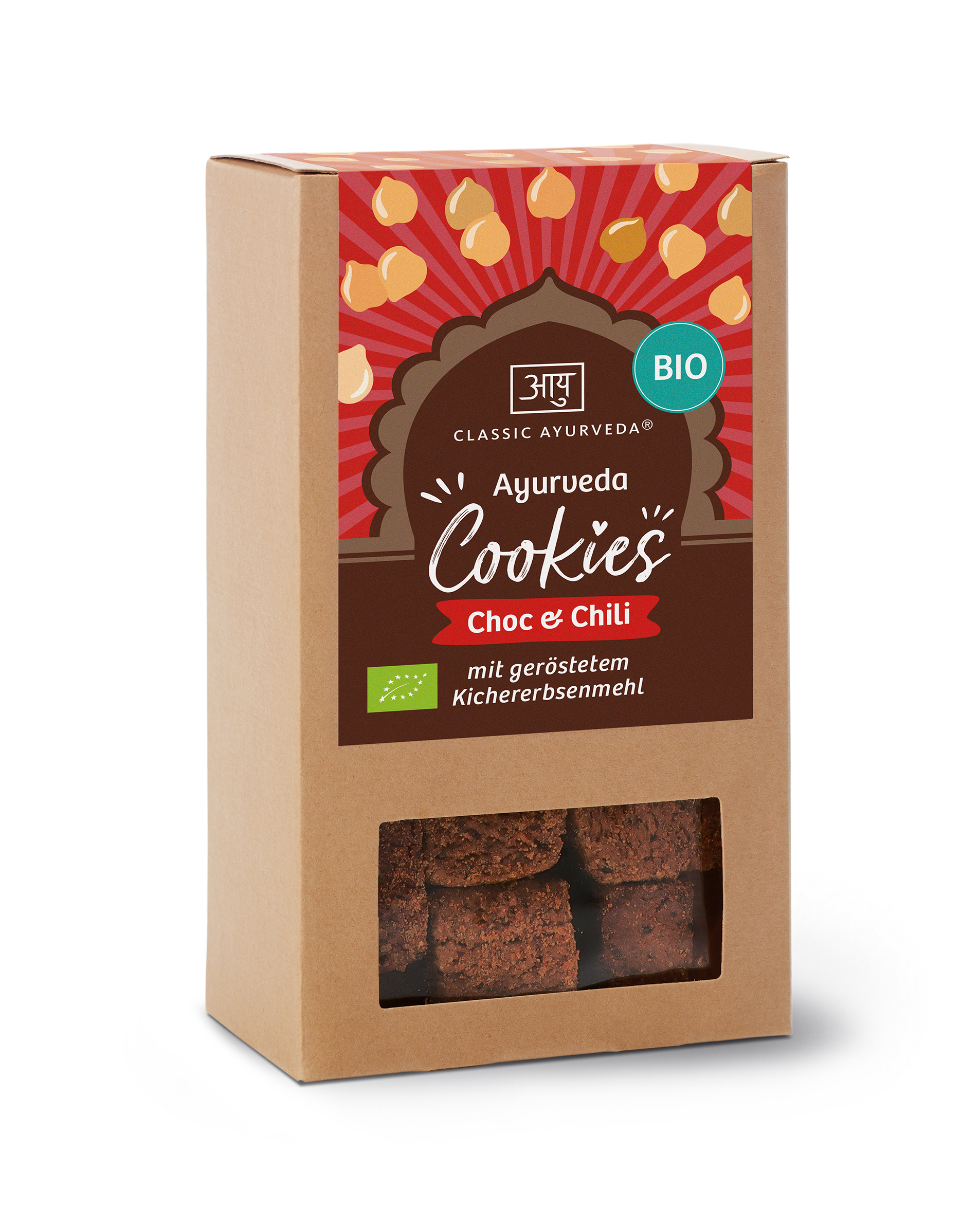 Ayurveda kakor Choc & Chili, eko. Classic Ayurveda 150gr