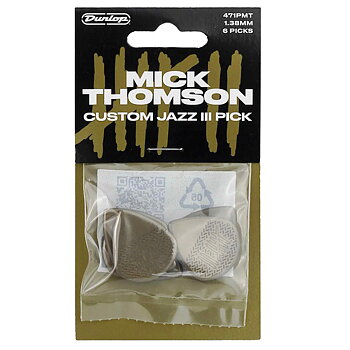 Dunlop Mick Thomson Custom Jazz 3 Pick 1.38mm (6-Pack)
