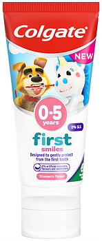 Colgate tandkräm first smile 0-5år jordgubbe