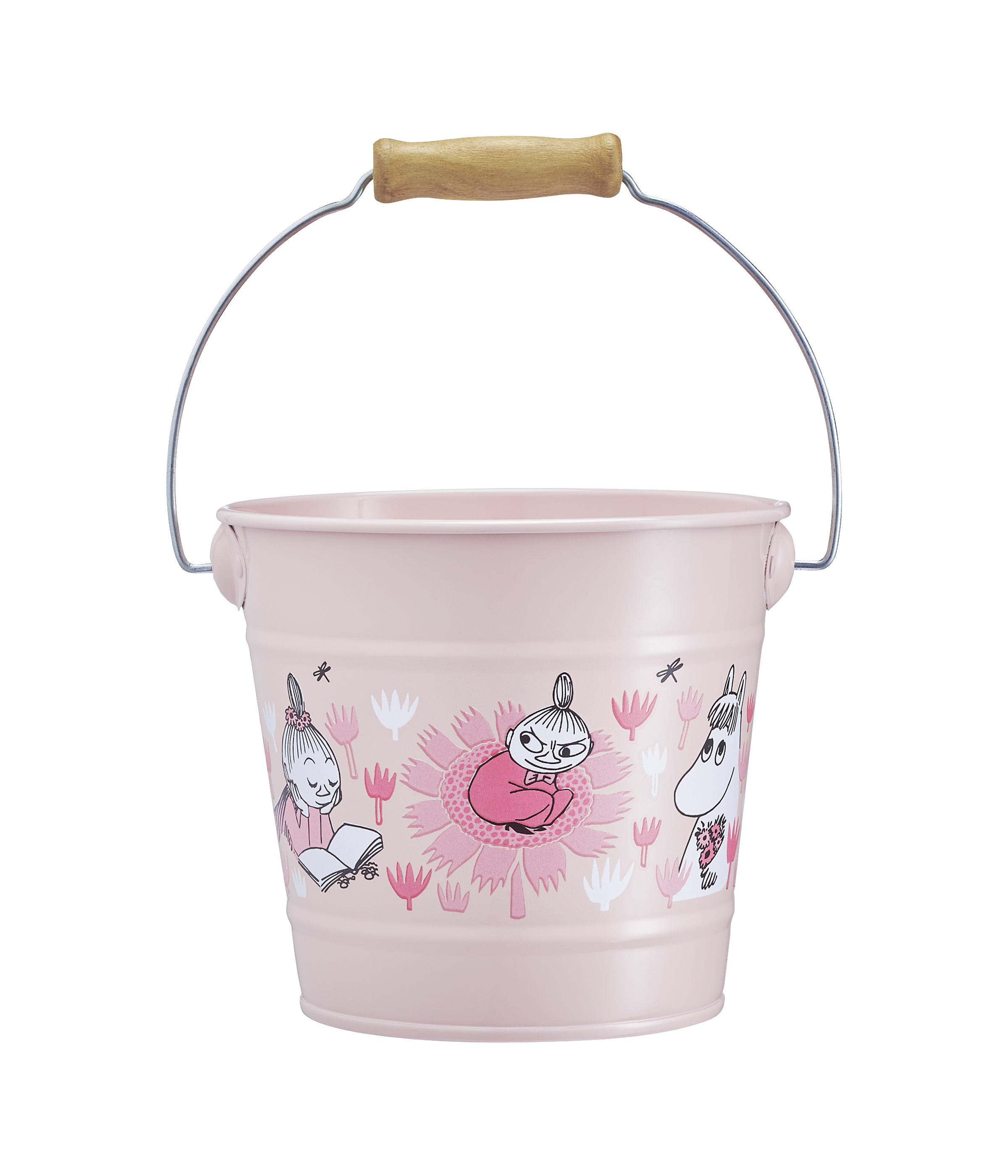 Hink Mumin i trädgården - Rosa