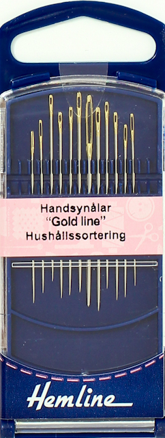 Synål Gold Line Hushålls. 12st