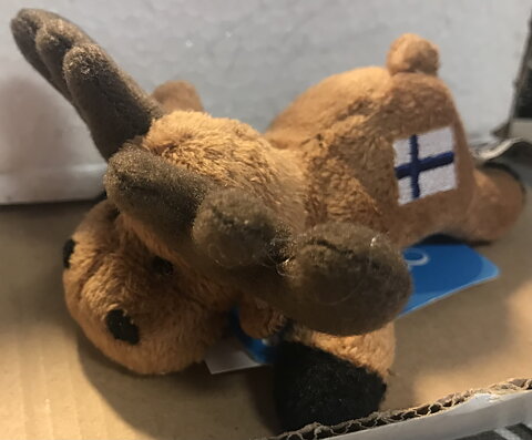 Magnet Moose Finland plush