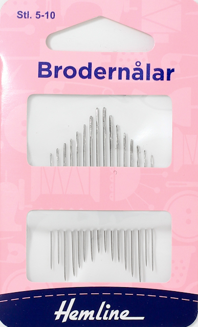 Brodernålar stl. 5-10